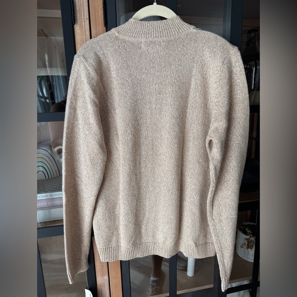 Vintage 90s Alfred Dunner Saratoga Springs Floral Embroidered Zip Sweater ramie - Picture 11 of 12